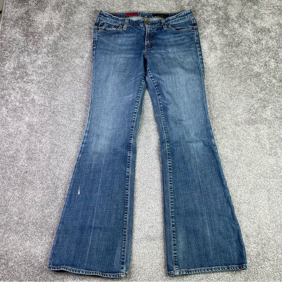 AG Adriano Goldschmied The Club Jeans 30R Bootcut Low Rise Medium Wash USA - Picture 1 of 14